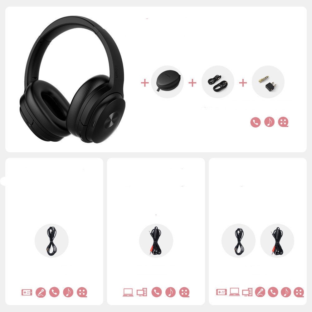 Noise-cancelling Bluetooth Headset Headset Sleep Learning Game - Opulencia #