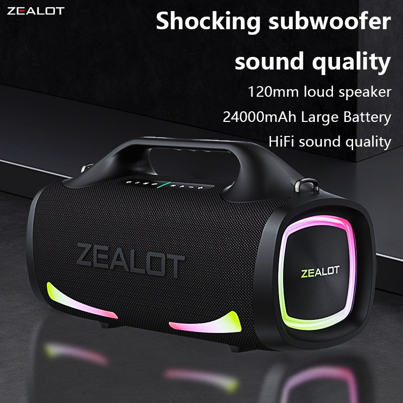 100W Wireless Speaker-24000mAh Battery, IPX5 Waterproof, Loud Stereo Sound And Strong Bass, Perfect For Family, Car, Outdoor, Camping, Party - Opulencia #