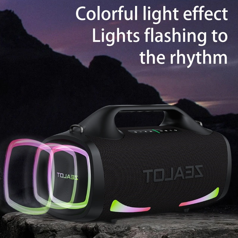 100W Wireless Speaker-24000mAh Battery, IPX5 Waterproof, Loud Stereo Sound And Strong Bass, Perfect For Family, Car, Outdoor, Camping, Party - Opulencia #