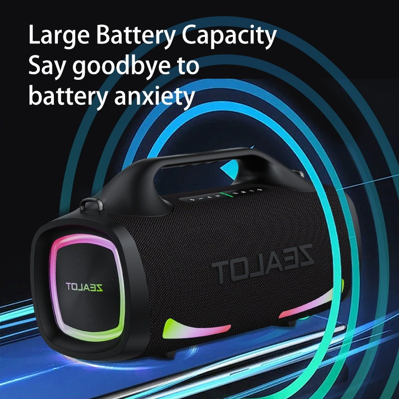 100W Wireless Speaker-24000mAh Battery, IPX5 Waterproof, Loud Stereo Sound And Strong Bass, Perfect For Family, Car, Outdoor, Camping, Party - Opulencia #