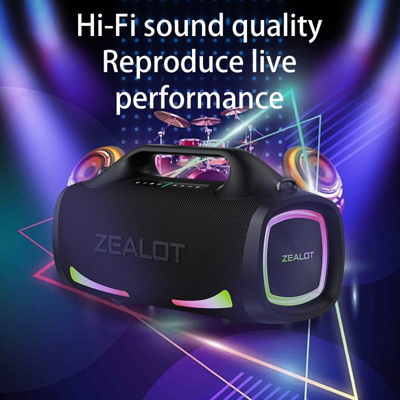 100W Wireless Speaker-24000mAh Battery, IPX5 Waterproof, Loud Stereo Sound And Strong Bass, Perfect For Family, Car, Outdoor, Camping, Party - Opulencia #