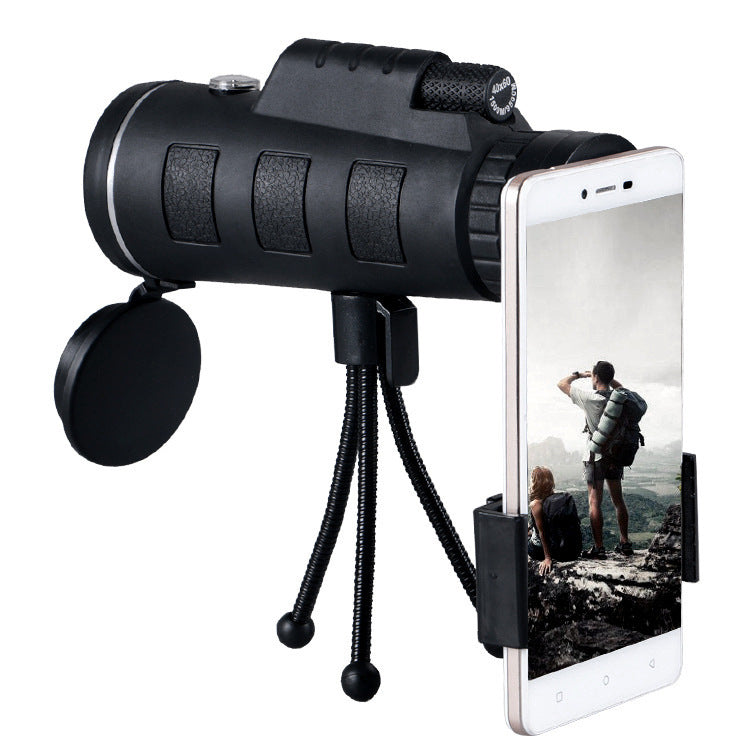 Compatible with Apple, Monocular Telescope Zoom Scope with Compass Phone Clip Tripod - Opulencia #
