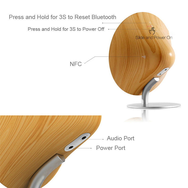 Subwoofer Wooden Bluetooth 4.2 Wireless Speaker M23 - Opulencia #