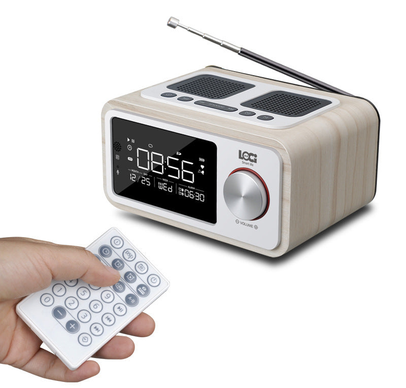 Bluetooth Speaker Alarm Clock Radio Mobile Phone Clock Small Stereo - Opulencia #