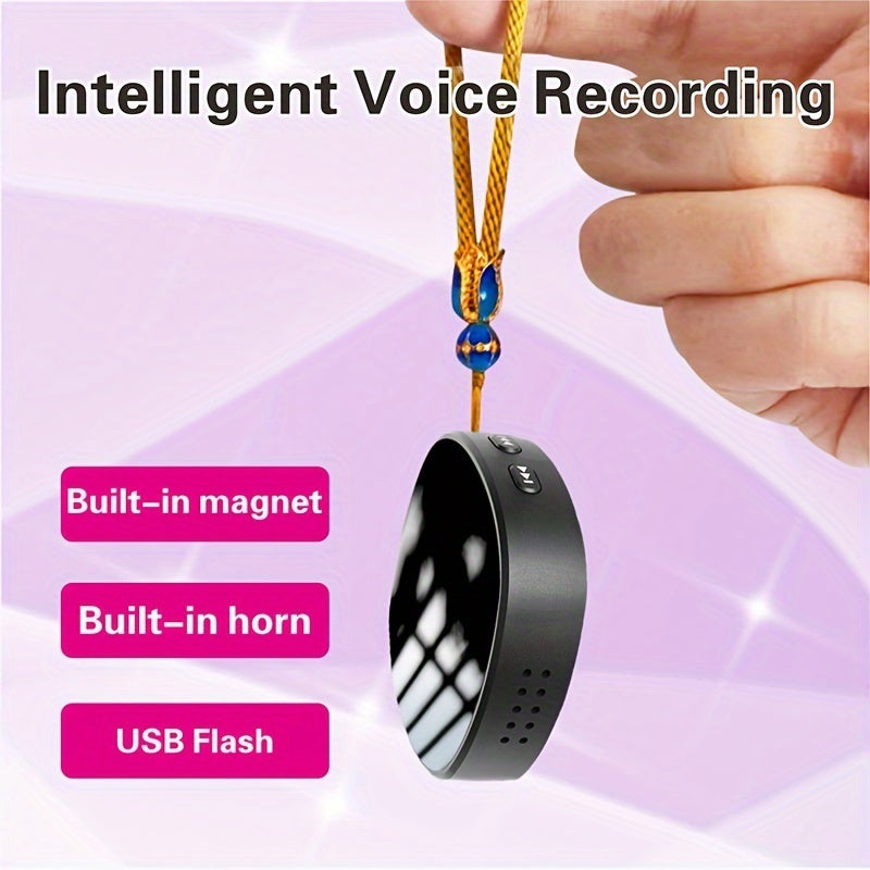 Mini Voice Recorder With Built-in Speaker And Built-in Magnet - Opulencia #