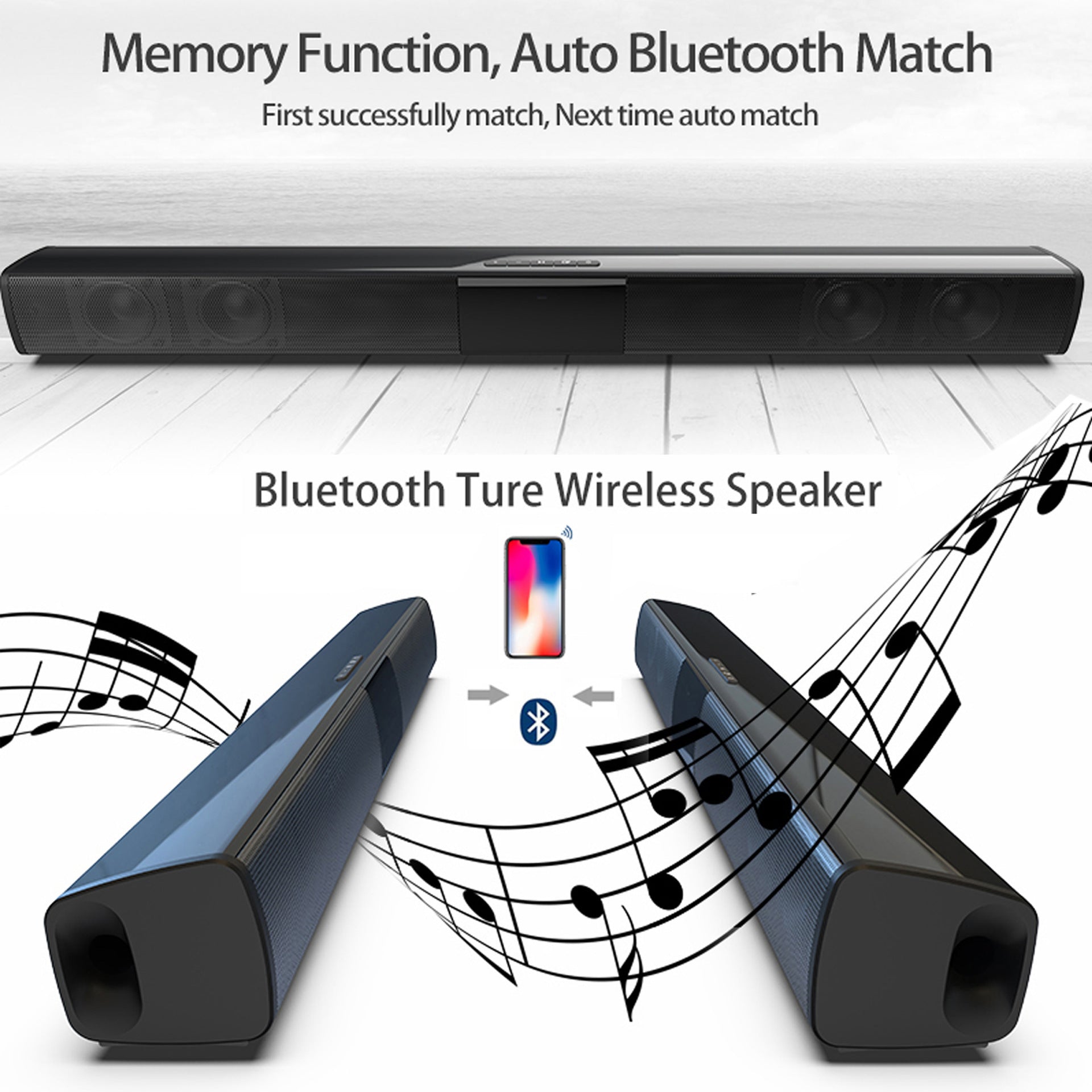 Home Theater Sound System Bluetooth Speaker Computer - Opulencia #