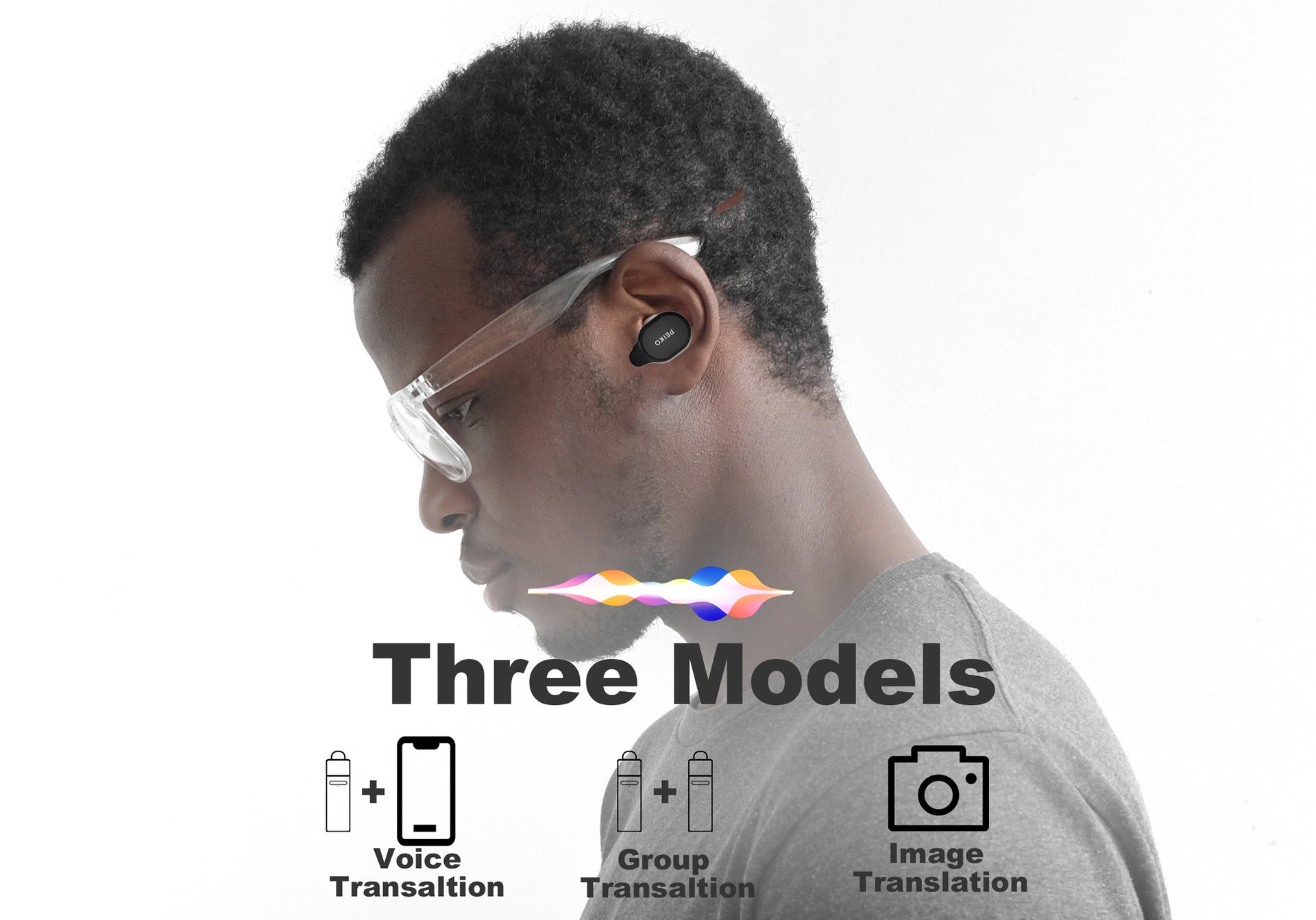 Smart Bluetooth Translation Headphones Instant Wireless Headset Language - Opulencia #