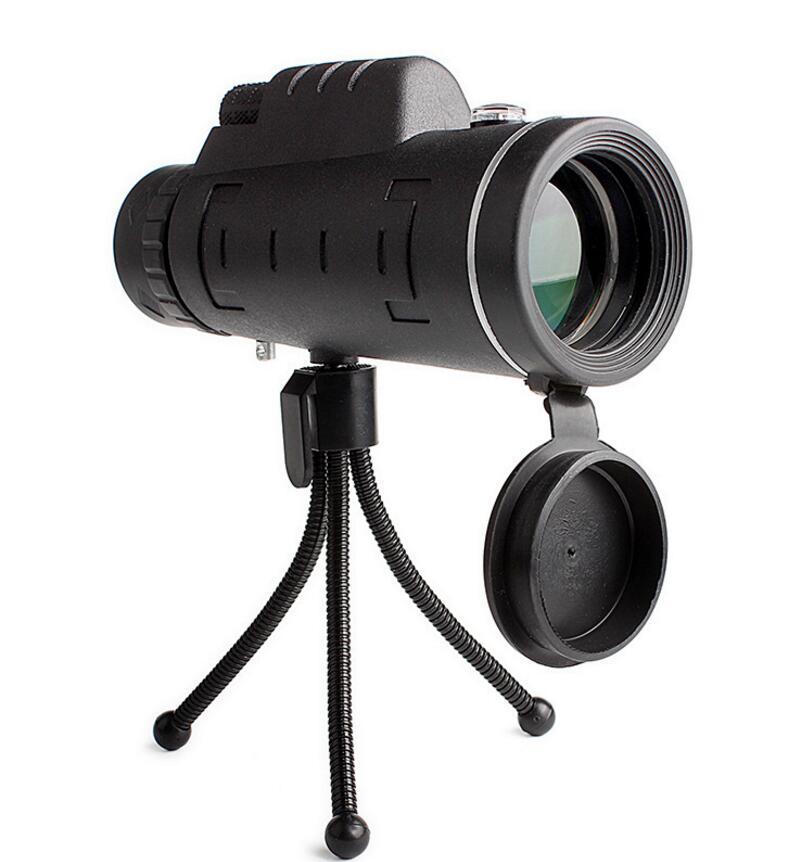 Compatible with Apple, Monocular Telescope Zoom Scope with Compass Phone Clip Tripod - Opulencia #