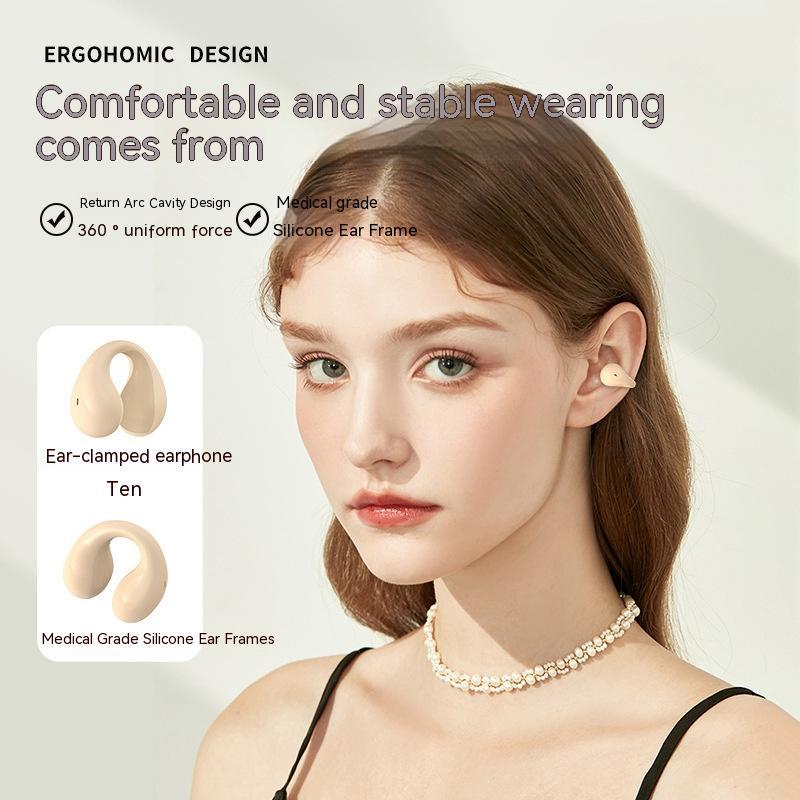 Ear-clip Real Wireless Digital Display Stereo Charging Warehouse Bluetooth Headset - Opulencia #