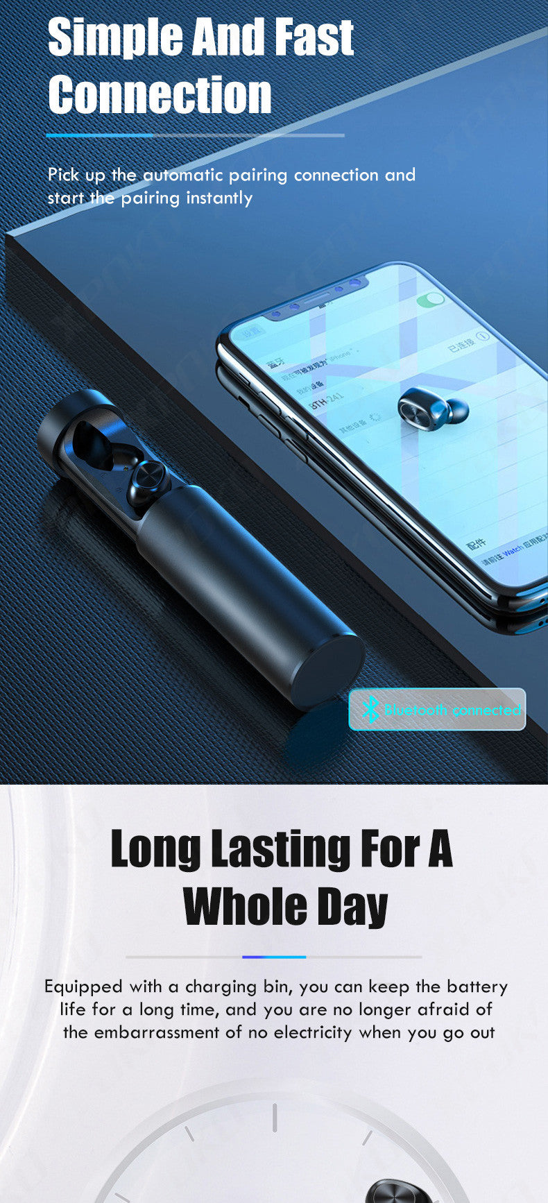 Digital Display Wireless Sports F9 English Bluetooth Headset - Opulencia #