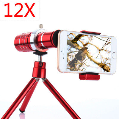 Mobile Phone Telescope Lens - 12X Telescope Photography Long Focus Lens - Opulencia #