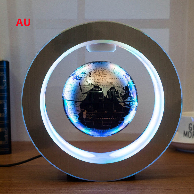 Round LED World Map Floating Globe Magnetic Levitation Light Anti Gravity Magic - Opulencia #