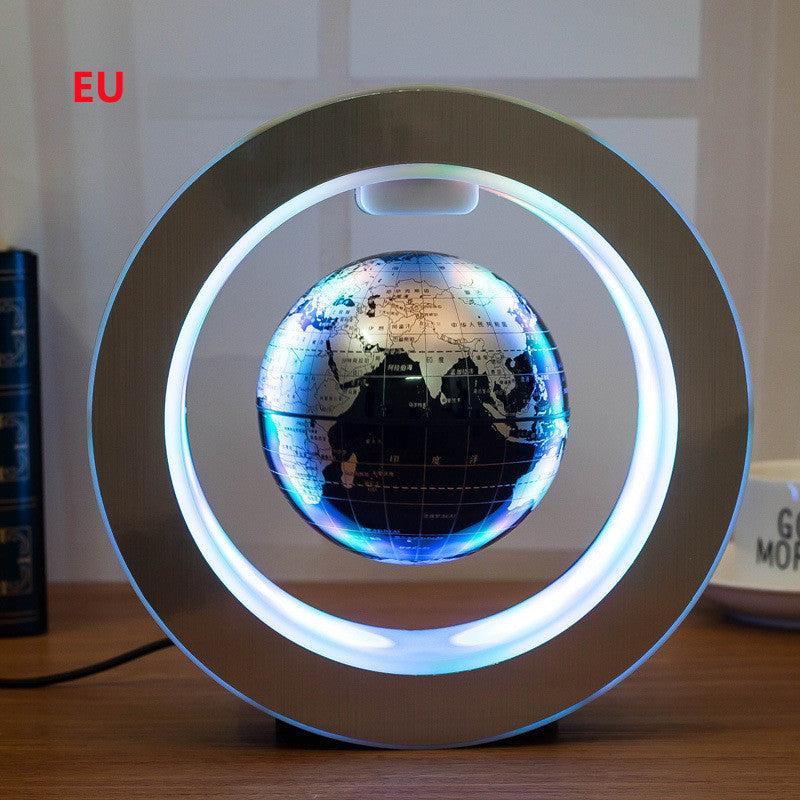 Round LED World Map Floating Globe Magnetic Levitation Light Anti Gravity Magic - Opulencia #