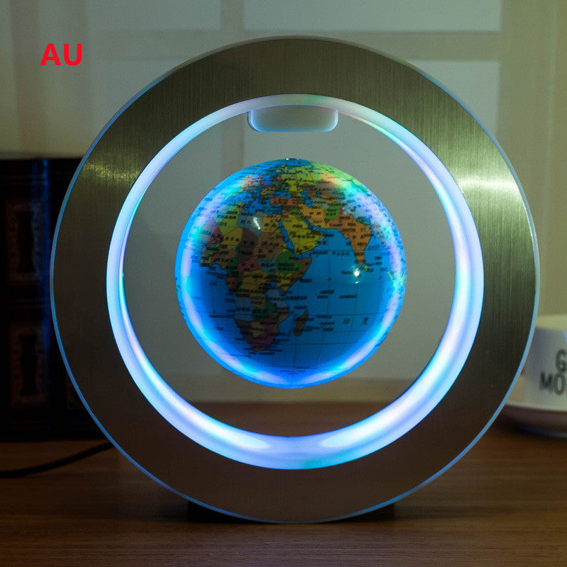 Round LED World Map Floating Globe Magnetic Levitation Light Anti Gravity Magic - Opulencia #