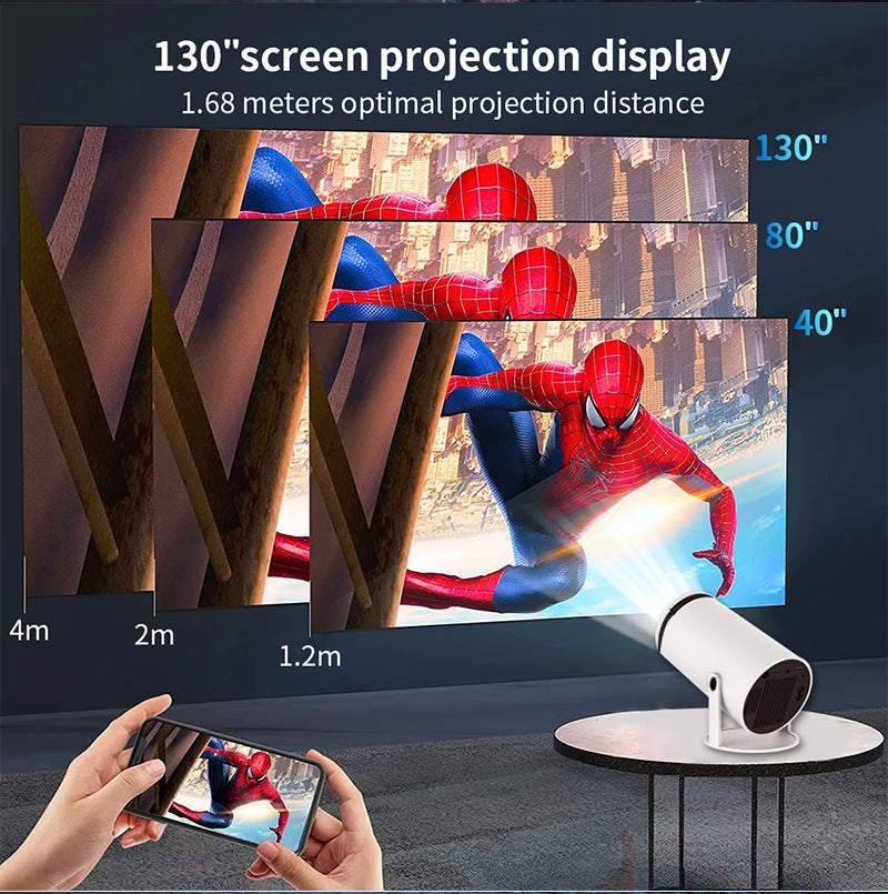 Barrel Machine Hy300 Smart AnzhuoHD Projection Screen Home Recommend Projector - Opulencia #