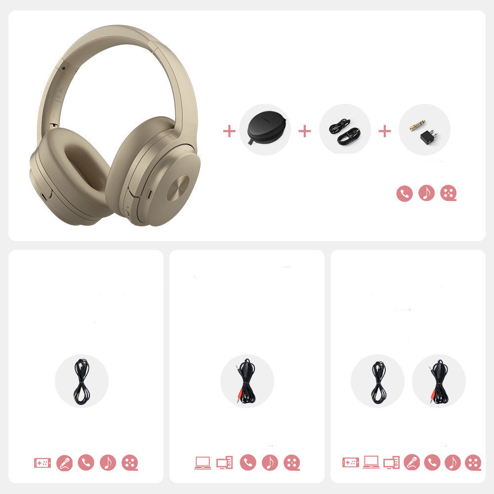 Noise-cancelling Bluetooth Headset Headset Sleep Learning Game - Opulencia #