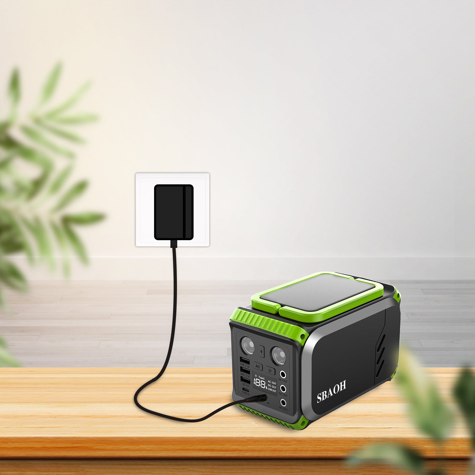 110V Camping Power Station,148Wh 200 W Solar Generator,40000mAh Emergency Power Supply Home Battery Backup For Camping - Opulencia #